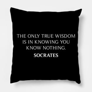 Socrates Quote Pillow