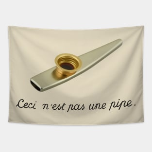 Kazoo Surrealism Minimalist Tapestry