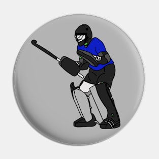Field Hockey Goalie Blue 1 Pin