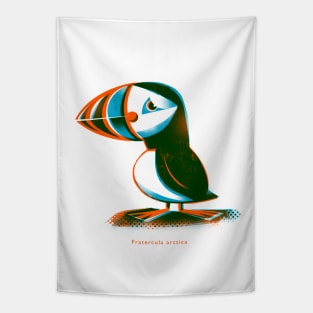 Puffin 2 White Tapestry