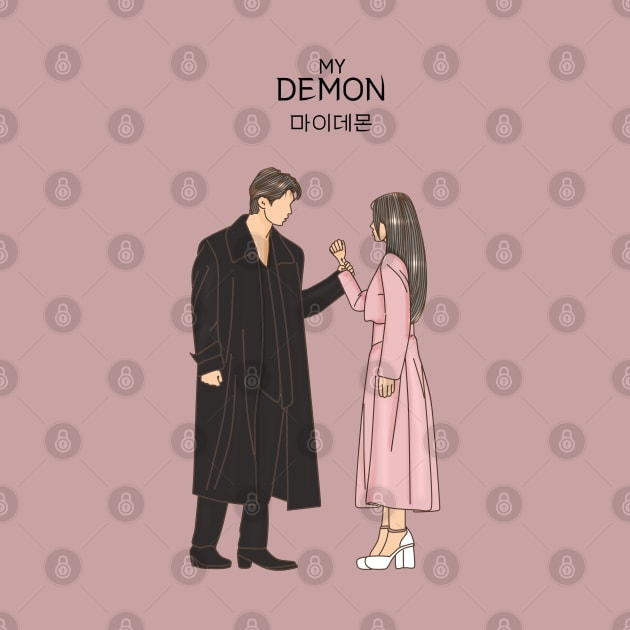 My Demon Kdrama Fan Art by ArtByAzizah