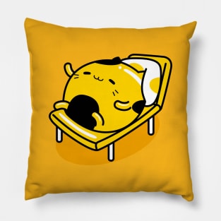 yellow cat hello summer Pillow