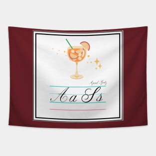 Aperol Spritz Queer Alphabet Card Tapestry