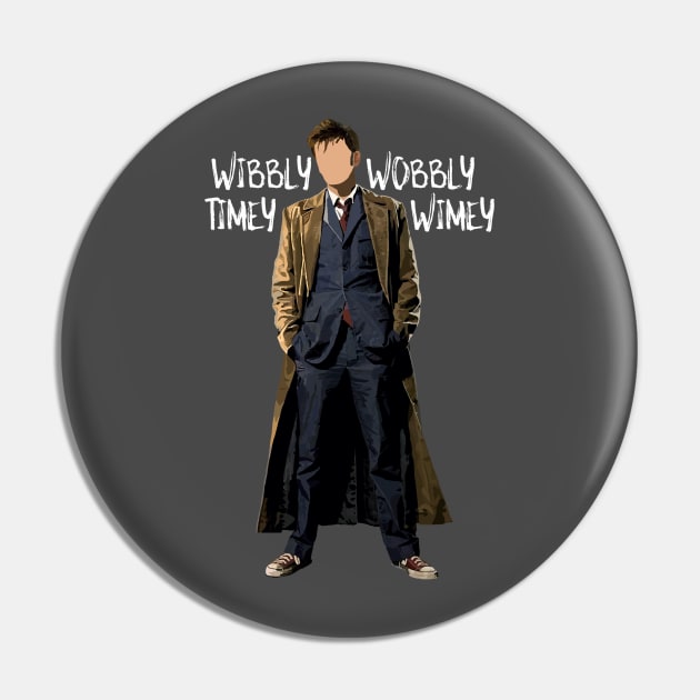 Doctor Who - 10th Doctor Pin by m&a designs