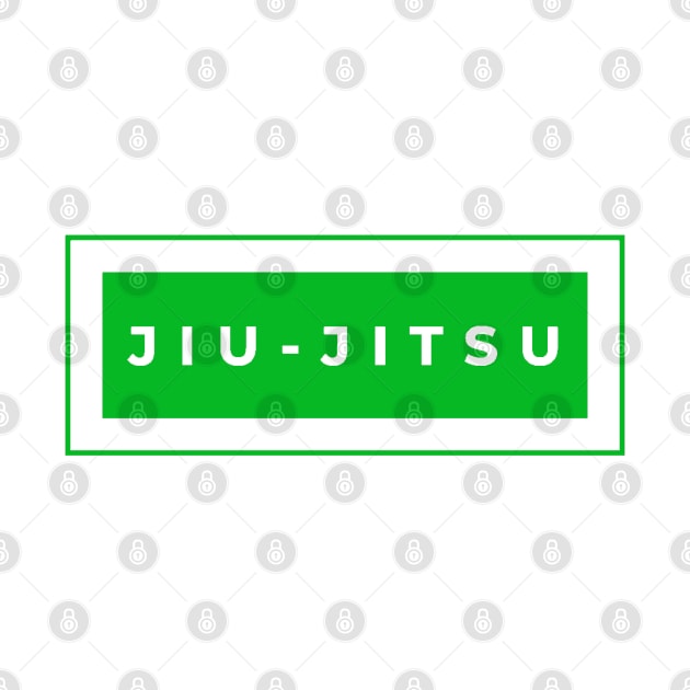 BJJ Jiu Jitsu Minimal Green by HootVault