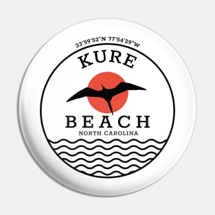 Kure Beach, NC Summertime Vacationing Abstract Sunrise Pin