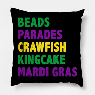 Funny mardi gras Pillow