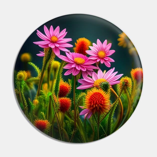 Flower Blooming Pin by SmartPufferFish