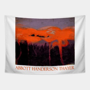 Red Flamingos by Abbott Handerson Thayrer Tapestry