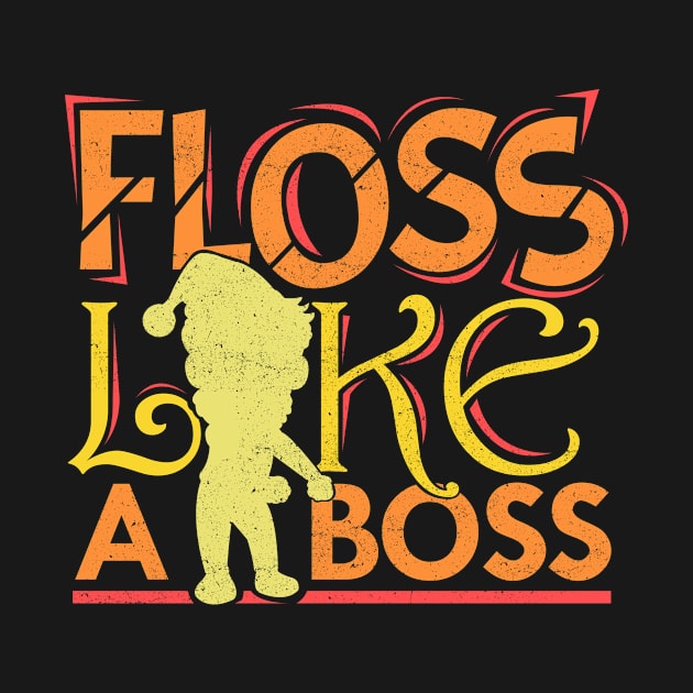 'Floss Like A Boss Santa Flossing' Hilarous Santa Gift by ourwackyhome