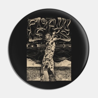 Flawless - Floral print street wear design Pin