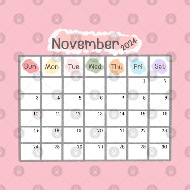 November 2024 Calendar by BigSaturn