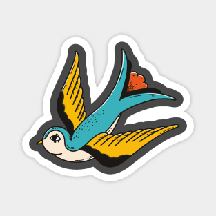 Swallow and Moth Magnet