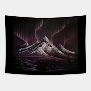 Purple Northern Lights Tapestry