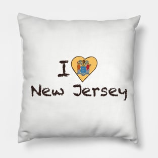 I Love New Jersey Pillow