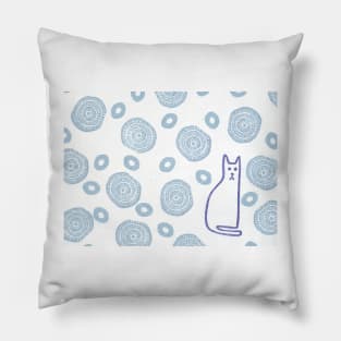 Lone Purple Cat Pillow