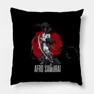 afro dark samurai Pillow