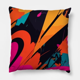 Cool Neon Pattern Pillow