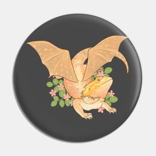 Bearded Dragon with Wings Pin