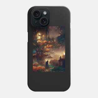 HALLOWEEN NIGHT IN A SMALL FRENCH VILLAGE Phone Case