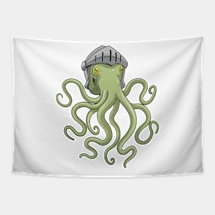 Octopus Knight Helmet Tapestry