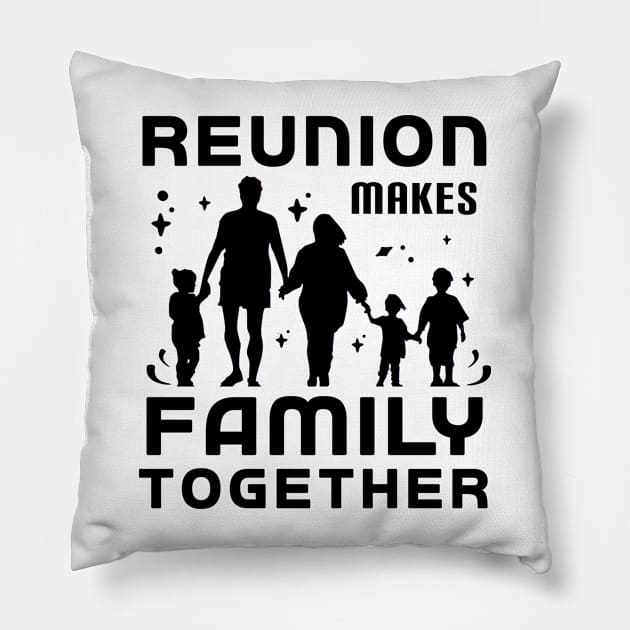 Reunion Makes Family Together Summer Vacation Gift Pillow by SOF1AF