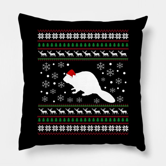 Beaver christmas Gift Pillow by othmane4