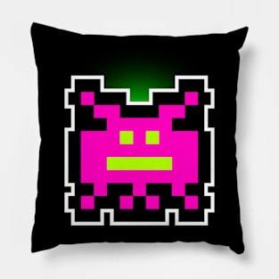 Pink invader 2 Pillow