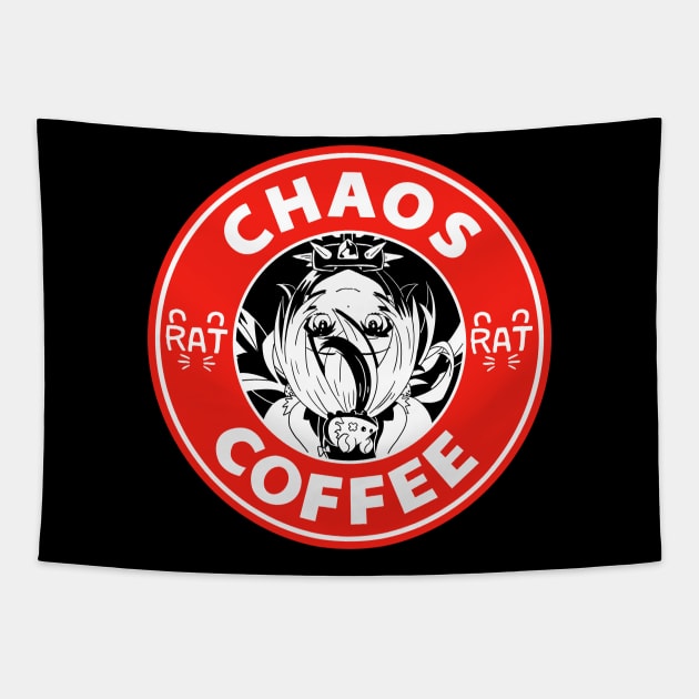 Chaos Coffee - Red - Inverted Rat Tapestry by CCDesign