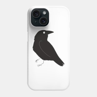 crow drawing Phone Case