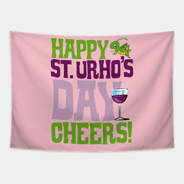 St. Urho's Day big title! Tapestry by ToddPierce