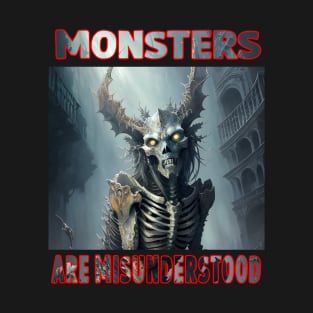 Monsters are misunderstood cool monster design T-Shirt