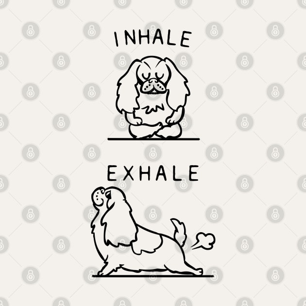 Inhale Exhale Cavalier King Charles Spaniel by huebucket