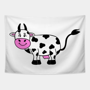 COW  Lover Funny Cow Art Tapestry