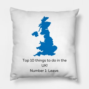 Top 10 things to do in the UK! Pillow