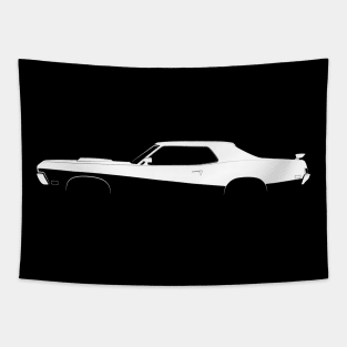 Mercury Cougar Eliminator Boss 302 Silhouette Tapestry