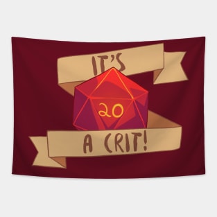 It's a Crit! Red Tapestry