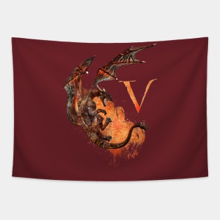 Drachen Buchstabe V Tapestry