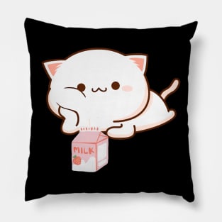 Cat Strawberry Milk Anime Japanese Kawaii Pillow