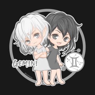 Chibi Zodiac Gemini T-Shirt