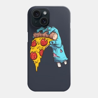 Zombie Hand Holding Pizza Slice Phone Case