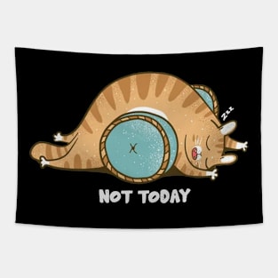 Not Today Cat Tapestry