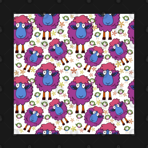 Kooky Sheep Pattern by ngiammarco