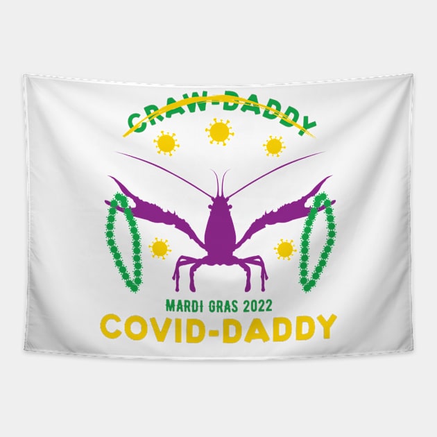 Mardi Gras 2022 Covid Daddy Tapestry by Worldengine
