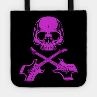 Glam Rock Skull Guitars Tote