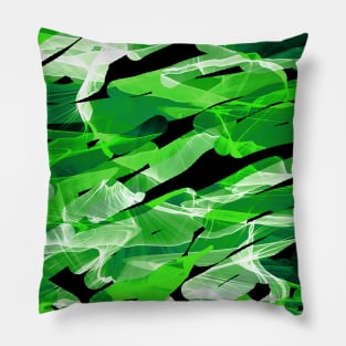 Leaf Green Tropical Abstracts Pillow