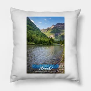 McDonald Creek Glacier National Park Pillow