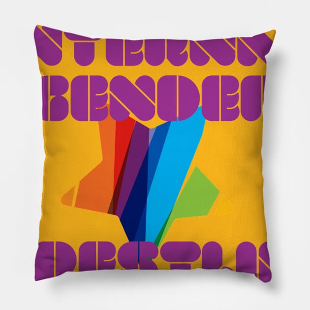 World Internal Gender Wrestling Champion Pillow by Elvira Khan