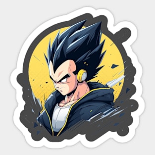 Dragon Ball Z - Vegeta Super Saiyan Blue Anime Decal Sticker