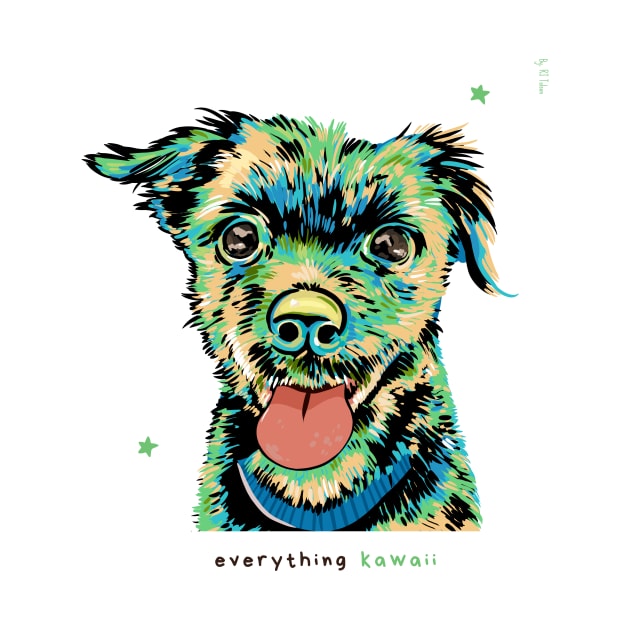 Kawaii Dog (Feat. Cloud Tolson), Dark Text by RJ Tolson's Merch Store